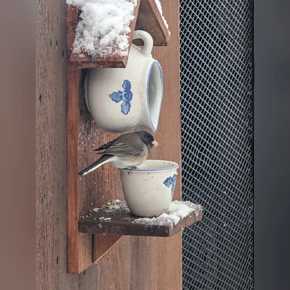 Rustic Wooden Handmade Bird Feeder Dog - Picture 12 of 16